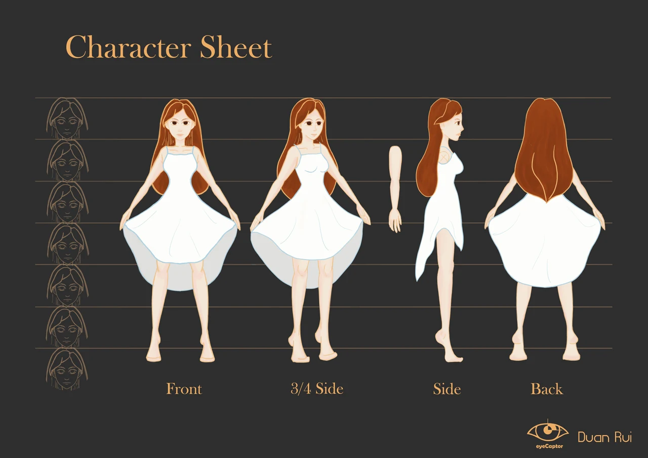 Character costume turnaround