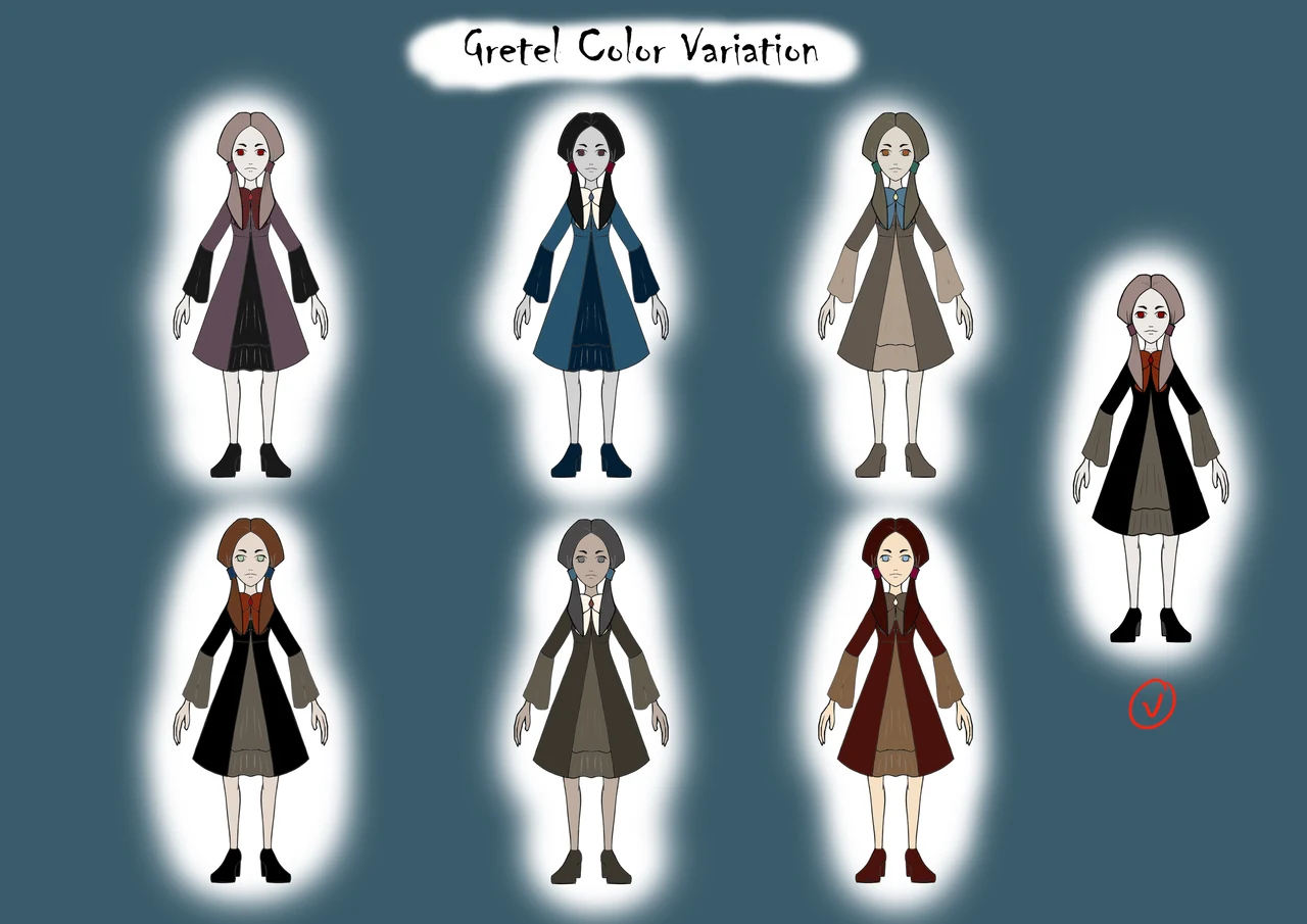 Gretel color variations