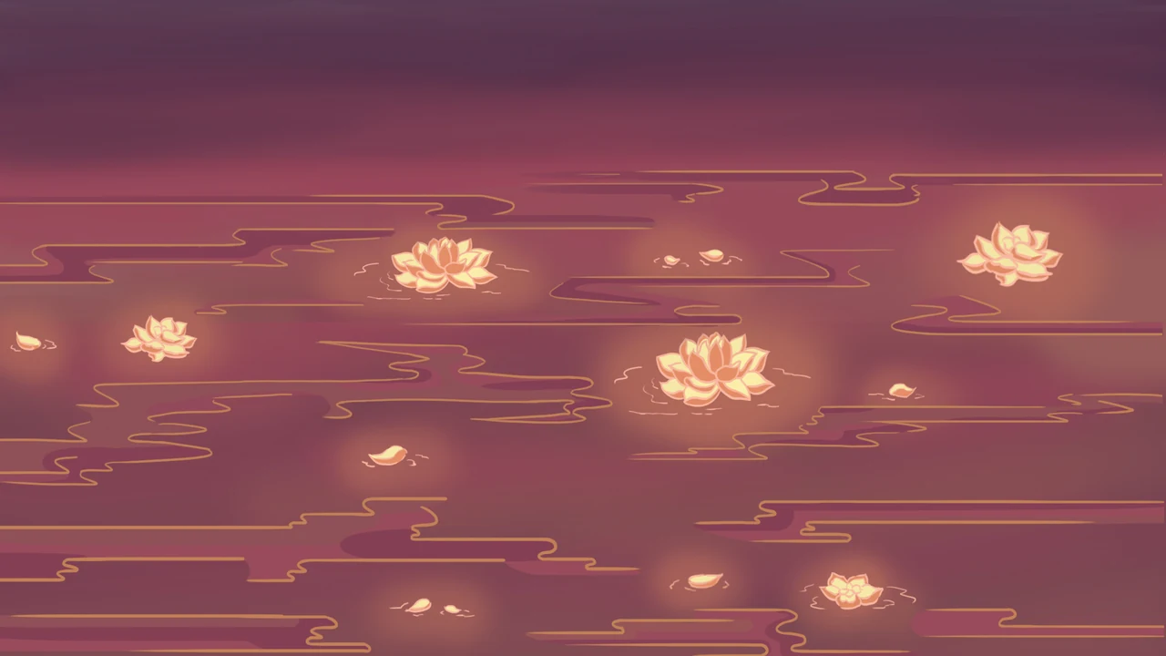 Floating lights environment painting