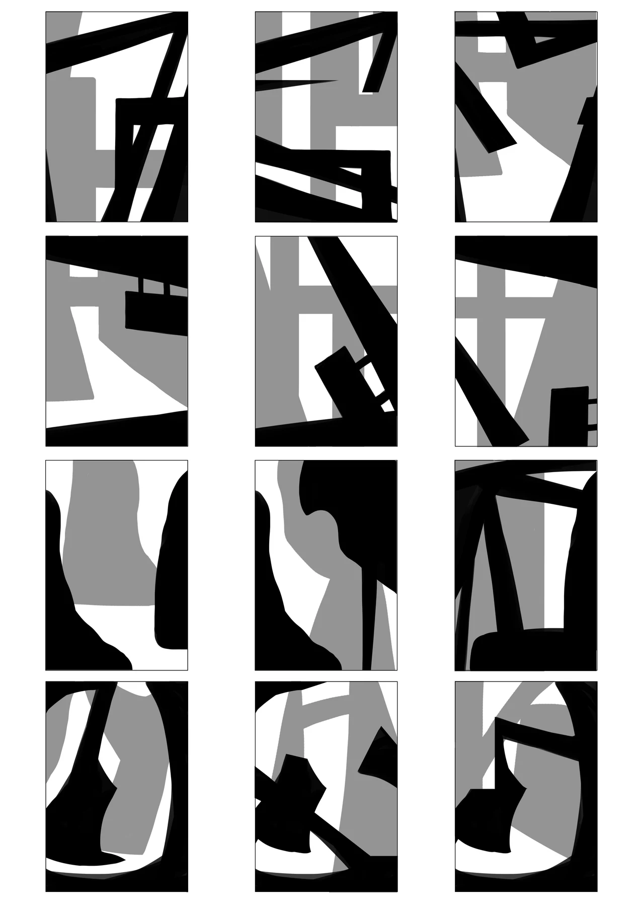 Graphic composition thumbnails
