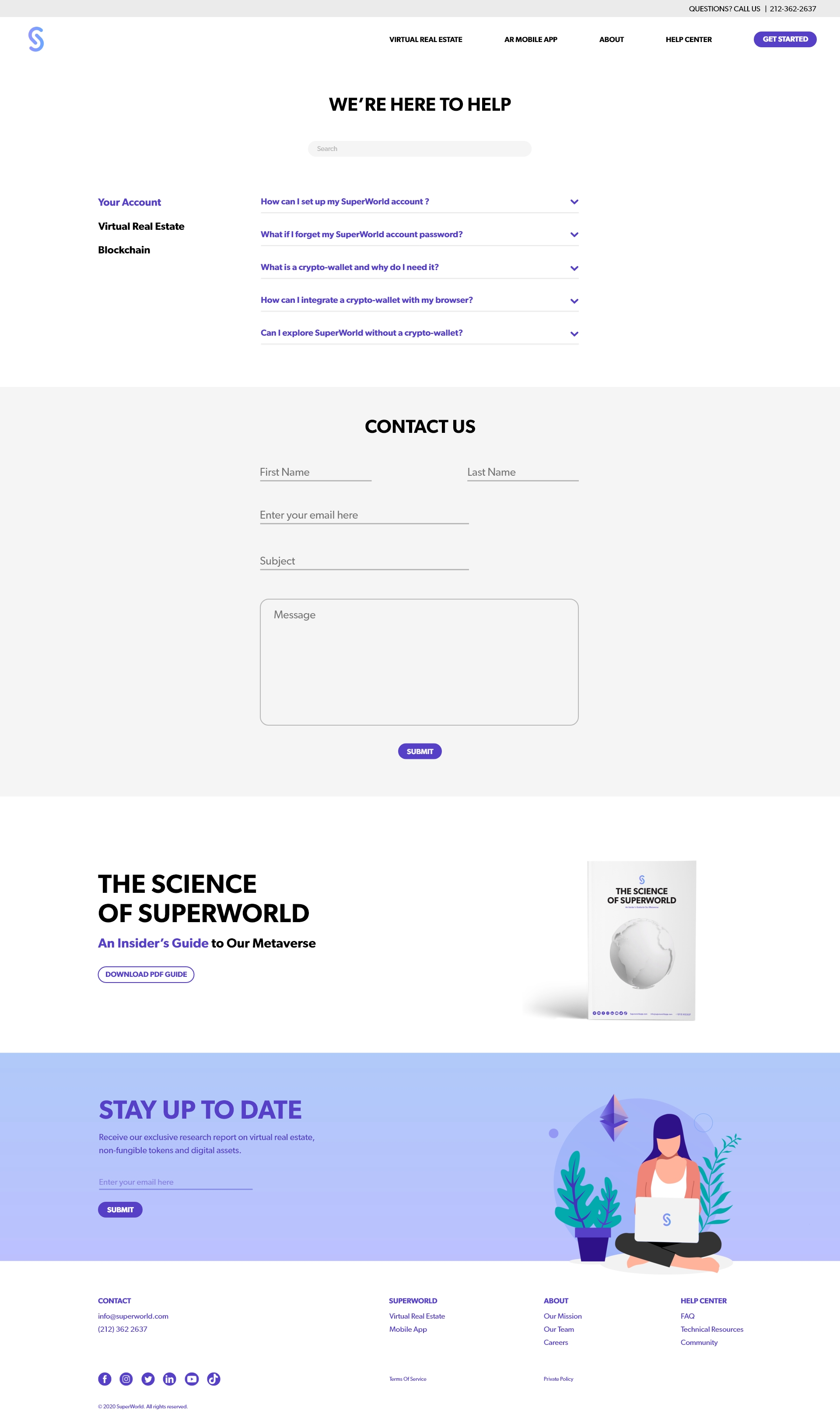 SuperWorld information architecture exploration